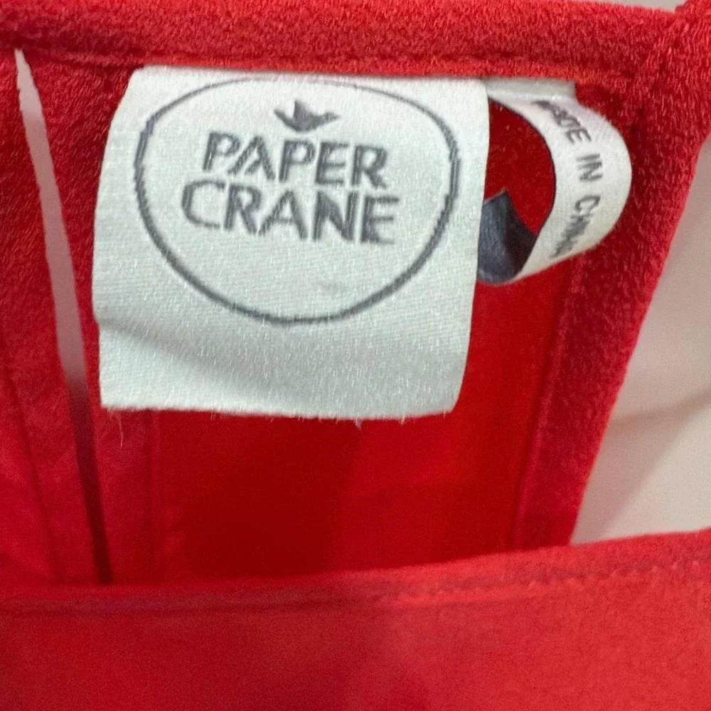 Red Paper Crane tank top, size‎ small - Picture 4 of 4